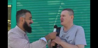 Tearful, 6 Minutes Catholic to Muslim. ‘Live’ Street Dawah